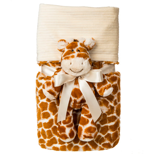 Mary Meyer Marshmallow Giraffe Cuddle Blanket Set - 71x101cm