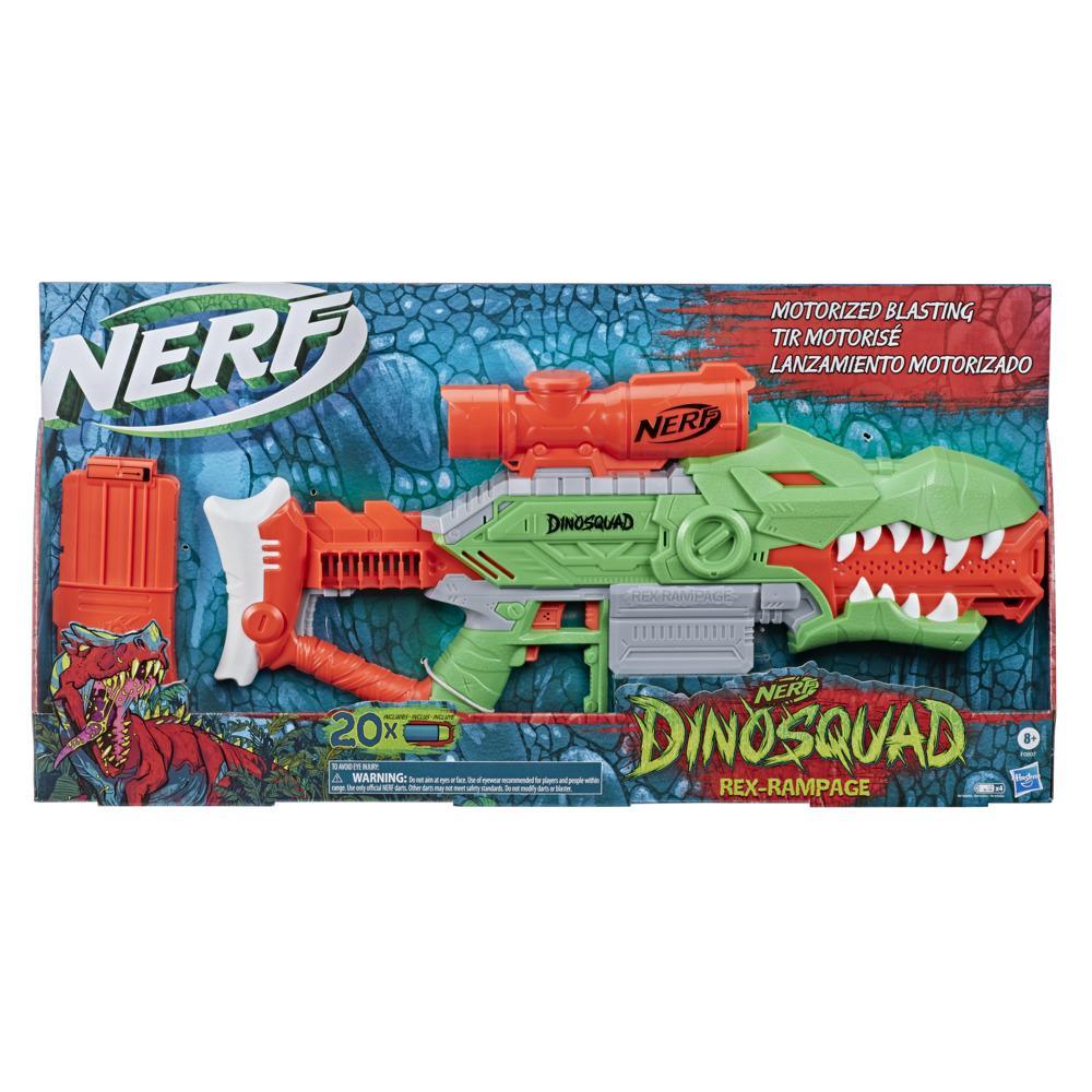 NERF DinoSquad Rex-Rampage Motorized Dart Blaster | Import A Toy