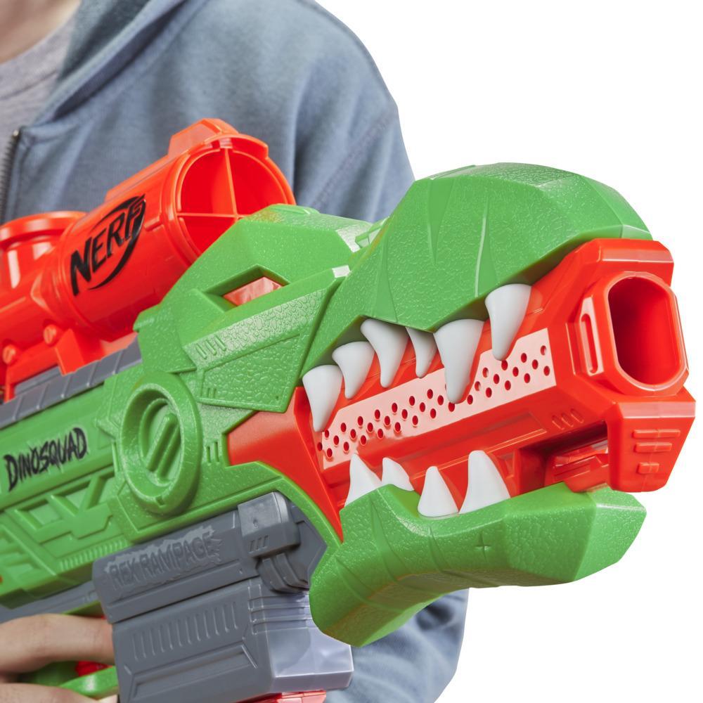NERF DinoSquad Rex-Rampage Motorized Dart Blaster | Import A Toy