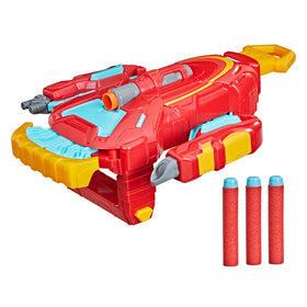 NERF Mech Strike Marvel Avengers IRON MAN Strikeshot Gauntlet Toy - 0