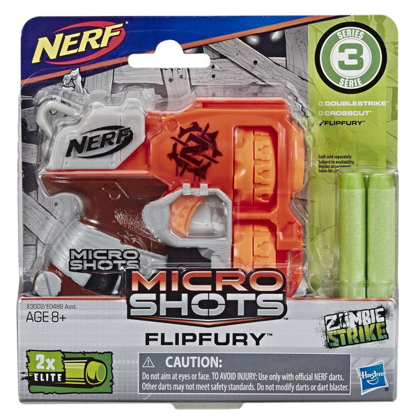 NERF MicroShots Zombie Strike Flipfury Blaster