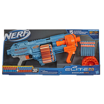 Nerf Elite 2.0 Shockwave RD-15 Blaster with Rotating Drum (with 24 darts)