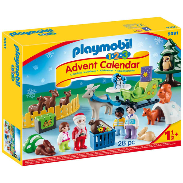 PLAYMOBIL 1.2.3 Christmas In The Forest Of Animals Advent Calendar 9391