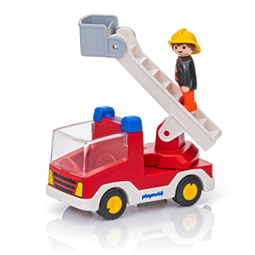 PLAYMOBIL 1.2.3 Ladder Unit Fire Truck 6967 - 0