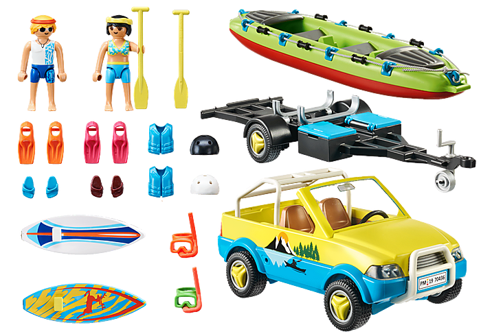 PLAYMOBIL Beach Car with Canoe 70436