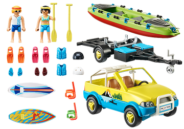 PLAYMOBIL Beach Car with Canoe 70436 - 0