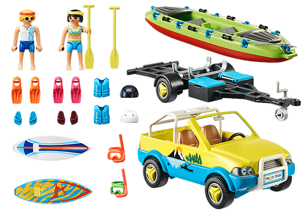 PLAYMOBIL Beach Car with Canoe 70436