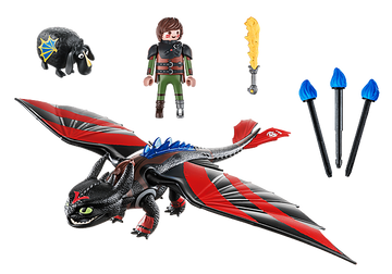 PLAYMOBIL DRAGONS Dragon Racing: Hiccup and Toothless - 0