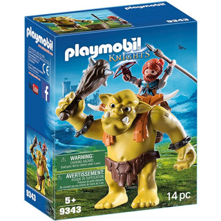 PLAYMOBIL Knights Giant Troll with Dwarf Fighter 9343