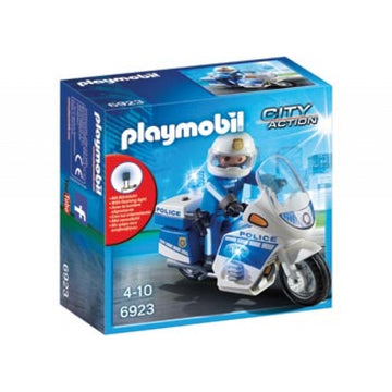 PLAYMOBIL Police Bike with LED Light 6923