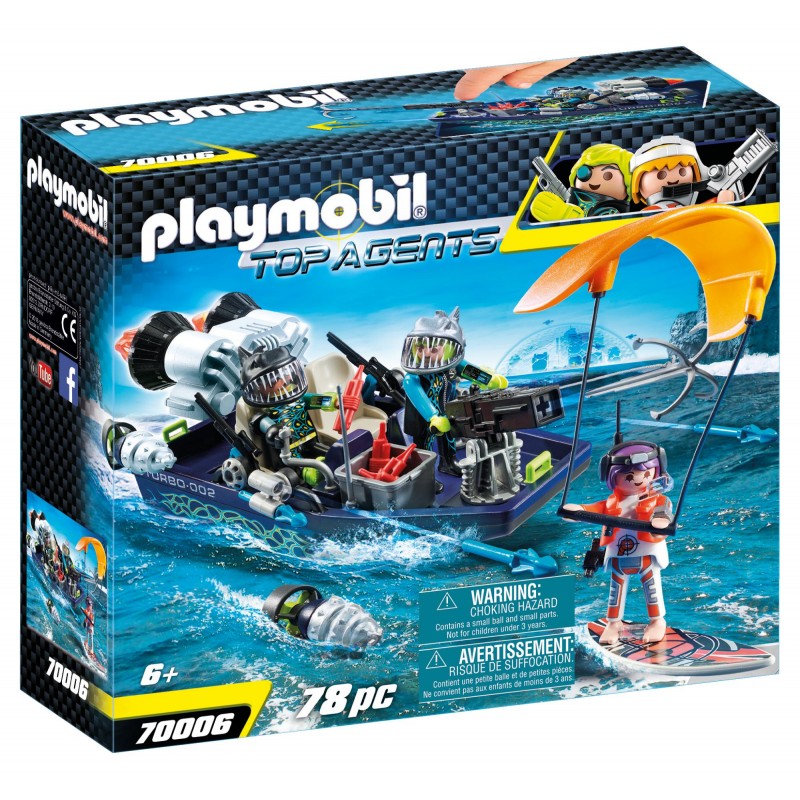PLAYMOBIL Top Agents TEAM S.H.A.R.K. Harpoon Craft 70006