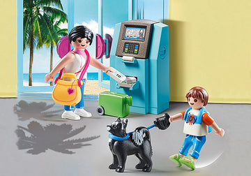 PLAYMOBIL Tourists with ATM 70439 - 0