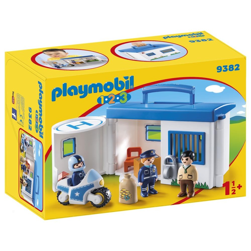 PLAYMOBIL 1.2.3 Take Along Police Station 9382