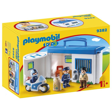 PLAYMOBIL 1.2.3 Take Along Police Station 9382
