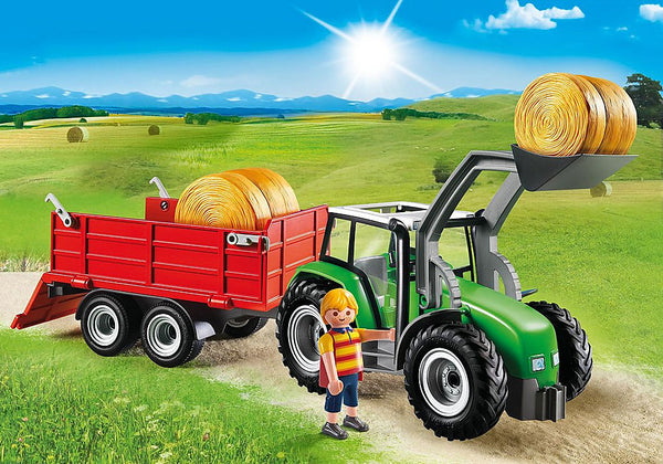 PLAYMOBIL Large Tractor with Trailer 6130