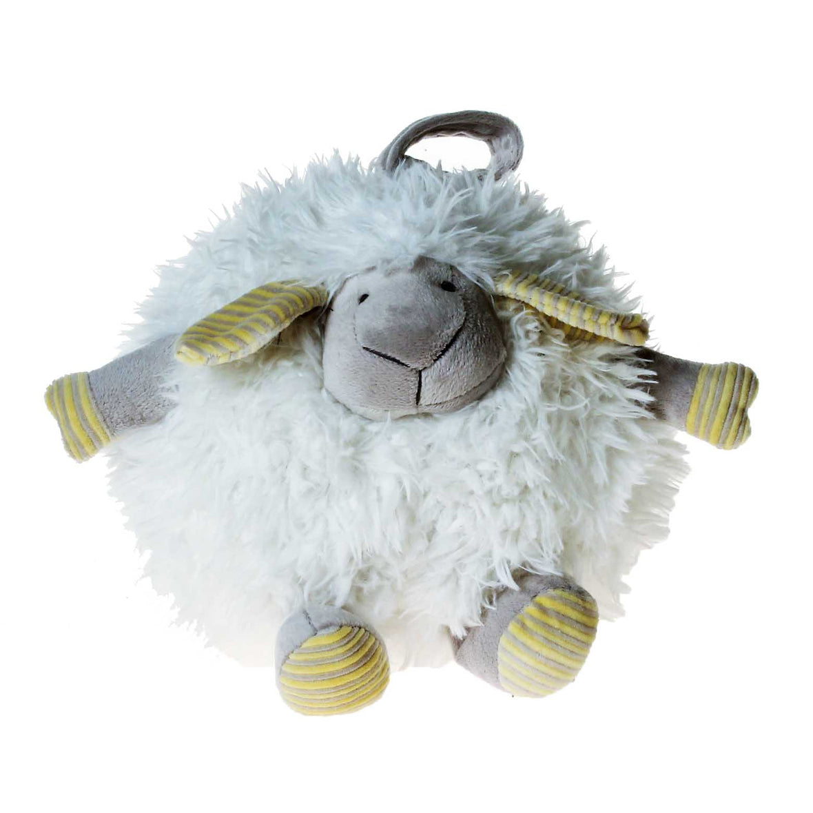 PELUCHE 23cm Fluffy Round Lamb Plush in White