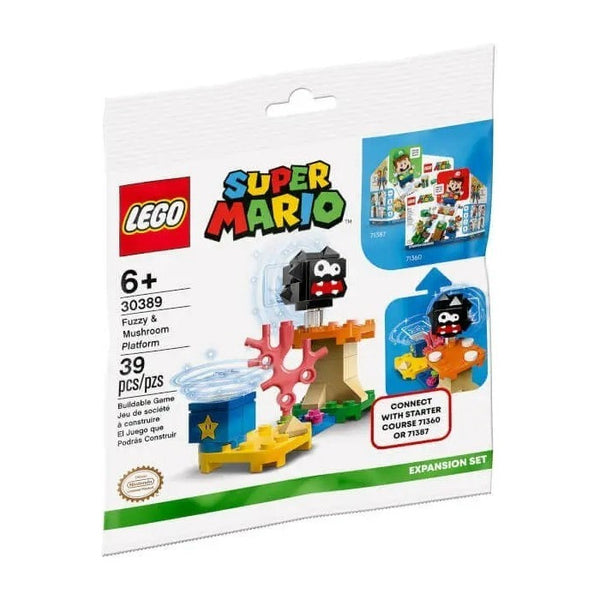 LEGO® SUPER MARIO Fuzzy & Mushroom Platform Expansion Set Polybag 30389