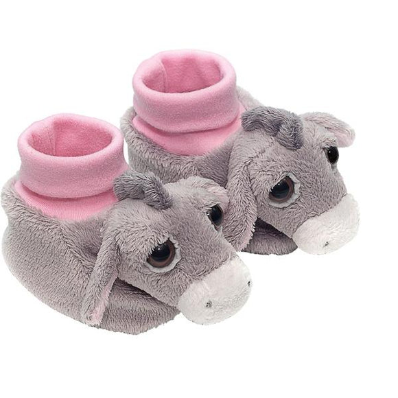 Suki Li'l Peepers Luna Pink Donkey Baby Booties