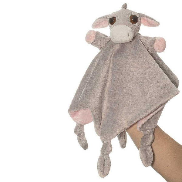 Suki Li'l Peepers Luna Pink Donkey Baby Comforter Blankie & Finger Puppet