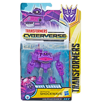 TRANSFORMERS Bumblebee Cyberverse Adventures Warrior Class SHOCKWAVE Action Figure - 0
