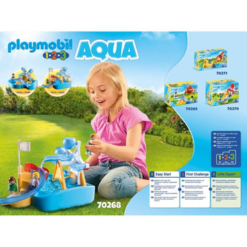 PLAYMOBIL AQUA 1.2.3 Water Wheel Carousel 70268 - 0