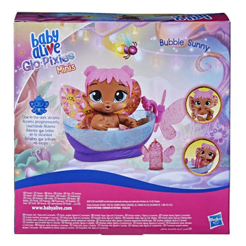 Baby Alive Glo Pixies Minis Doll, Bubble Sunny - 0