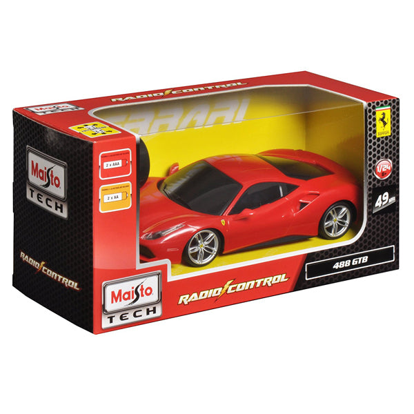 MAISTO Tech R/C 1:24 Scale Street Series Ferrari 488 GTB