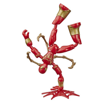 Marvel Spider-Man Bend and Flex Iron Spider Action Figure - 0