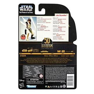 STAR WARS The Black Series Luke Skywalker 6-Inch Lucasfilm 50th Anniversary The Power of the Force Figure