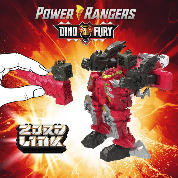 POWER RANGERS Dino Fury T-Rex Champion Zord Morphing Dino Robot with Zord Link