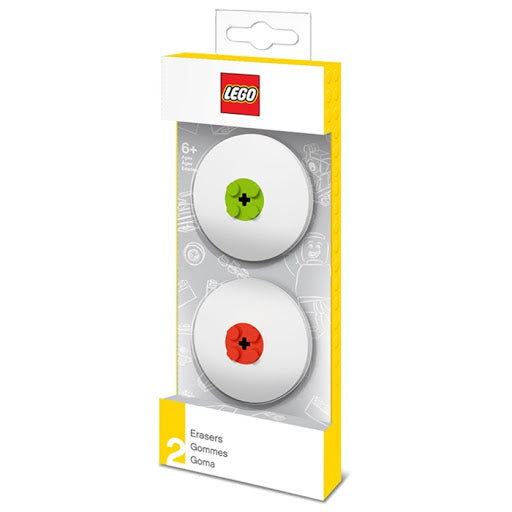 LEGO® Erasers (Lime & Red)