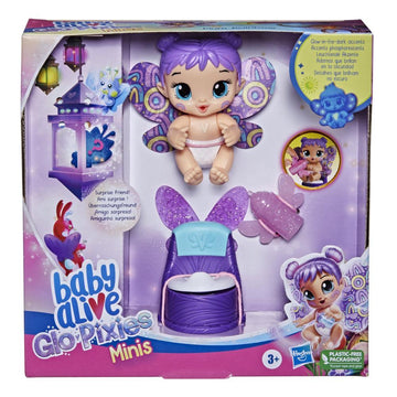 Baby Alive Glo Pixies Minis Doll, Plum Rainbow
