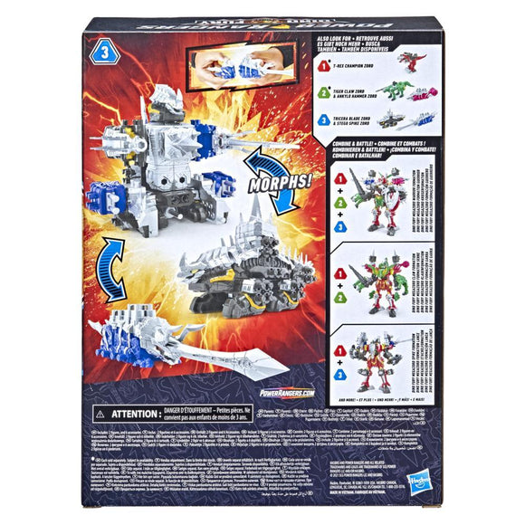 POWER RANGERS Dino Fury Tricera Blade and Stego Spike Zord