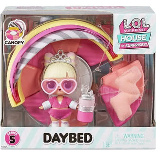 LOL Surprise OMG House Of Surprises Daybed Playset With Suite Princess Collectible Doll And 8 Surprises