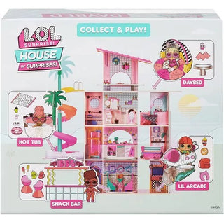 LOL Surprise OMG House Of Surprises Daybed Playset With Suite Princess Collectible Doll And 8 Surprises