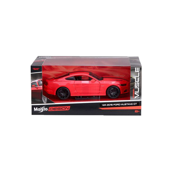 MAISTO Design Ed 1:24 Die-Cast 2015 Ford Mustang GT in Red