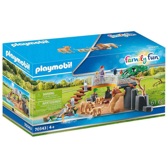 PLAYMOBIL Outdoor Lion Enclosure 70343 Import A Toy