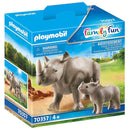 PLAYMOBIL Rhino with Calf 70357-1