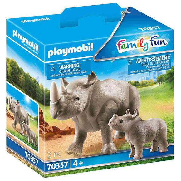 PLAYMOBIL Rhino with Calf 70357